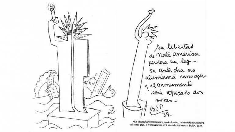 “La libertad de Norteamérica perderá su luz, su antorcha no alumbrará como ayer y el monumento será atacado dos veces