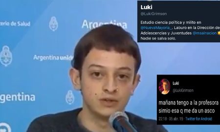 Fuerte escrache a Lucas Grimson, integrante de la Dirección de Adolescencias y Juventudes del Frente de Todos Fuerte escrache a Lucas Grimson, integrante de la Dirección de Adolescencias y Juventudes del Frente de Todos
