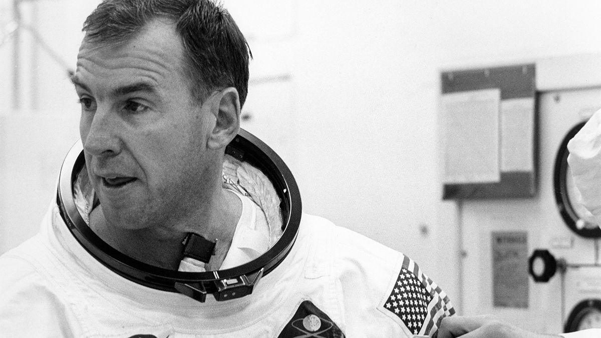 El comandante del Apolo 13, James Lovell. El comandante del Apolo 13, James Lovell.