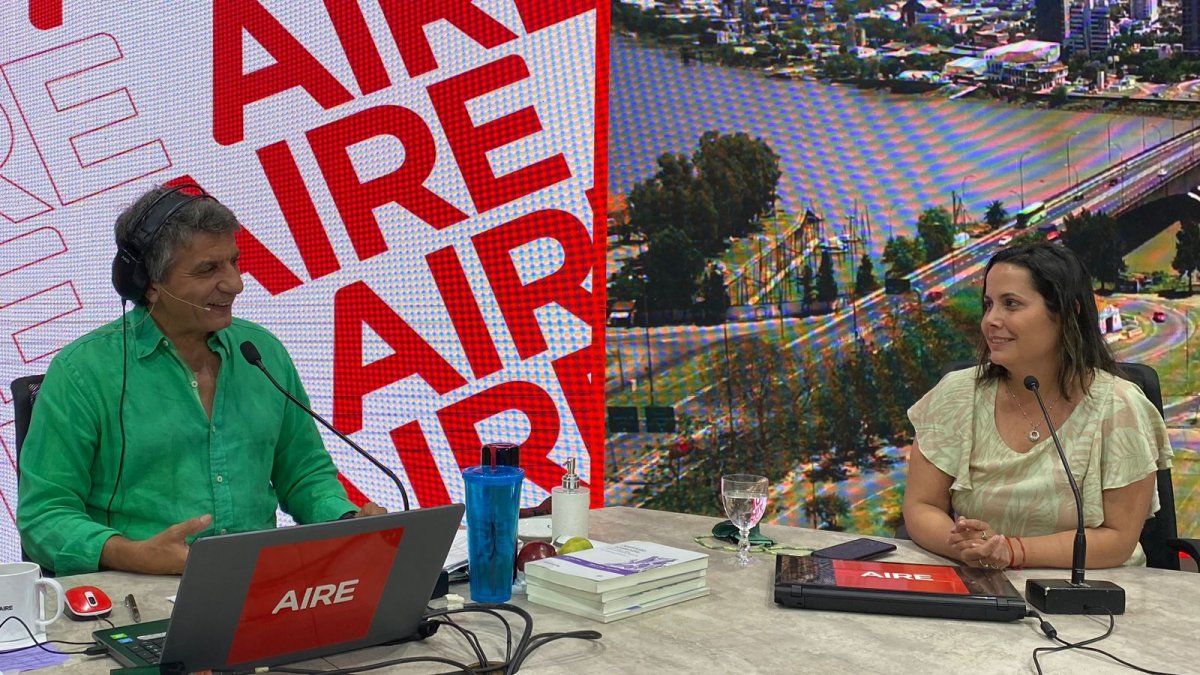 Jorgelina Mudallel estuvo en AIRE y habló de las obras de la ciudad de Santa Fe.