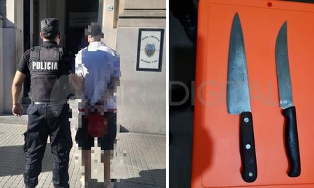 Santa Fe: detuvieron a un hombre armado con dos cuchillos Santa Fe: detuvieron a un hombre armado con dos cuchillos