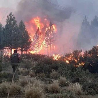 La gobernadora rionegrina, Arabela Carreras, llegó pasado el mediodía a El Bolsón y se puso al frente de la coordinación de las tareas que llevan adelante los brigadistas para combatir el incendio forestal.