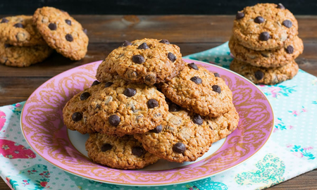Galletas de avena, miel y chocolate: la receta perfecta para la merienda Galletas de avena, miel y chocolate: la receta perfecta para la merienda