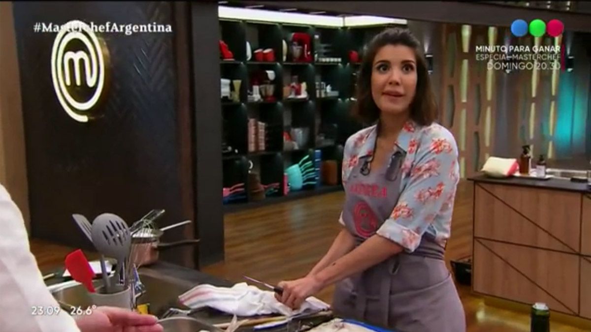 La noche negra de Andrea Rincón en MasterChef
