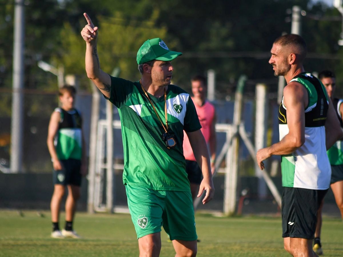Damonte, en su etapa como entrenador de Sarmiento. Damonte, en su etapa como entrenador de Sarmiento.