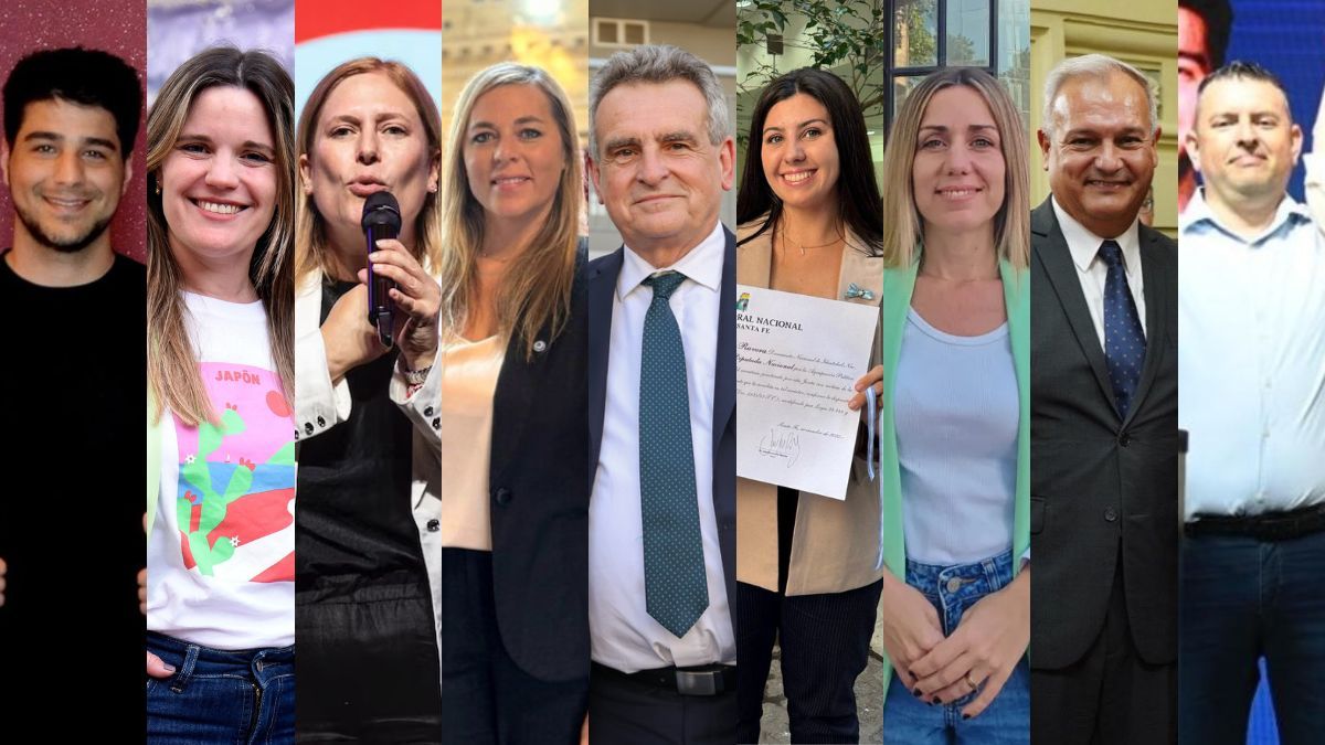 De izquierda a derecha: Agustín Pellegrini (LLA), Caren Tepp (FP), Gisela Scaglia (PU), Yamile Tomassoni (LLA), Agustín Rossi (FP), Valentina Ravera (LLA), Alejandrina Borgatta (FP), Pablo Farías (PU) y Juan Pablo Montenegro (LLA). De izquierda a derecha: Agustín Pellegrini (LLA), Caren Tepp (FP), Gisela Scaglia (PU), Yamile Tomassoni (LLA), Agustín Rossi (FP), Valentina Ravera (LLA), Alejandrina Borgatta (FP), Pablo Farías (PU) y Juan Pablo Montenegro (LLA).