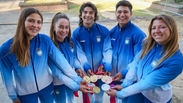 Todas las medallas obtenidas en SUP por la delegación argentina.