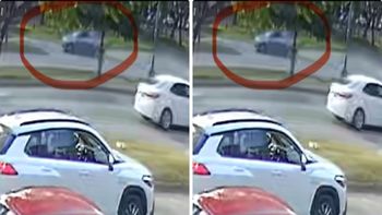 Video: las imágenes del auto que atropelló al niño de 11 años en la ciclovía de Santa Fe y se dio a la fuga