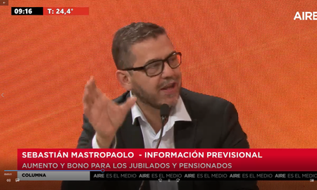 Sebastián Mastropaolo explicó cómo impactará el bono en las jubilaciones nacionales. Sebastián Mastropaolo explicó cómo impactará el bono en las jubilaciones nacionales.