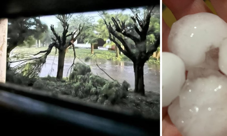 El temporal, calificado de tornado por el Intendente, dejó un saldo de 50 voladuras de techos y una caída atípica de 140 milímetros de lluvia en Bolívar. El temporal, calificado de tornado por el Intendente, dejó un saldo de 50 voladuras de techos y una caída atípica de 140 milímetros de lluvia en Bolívar.