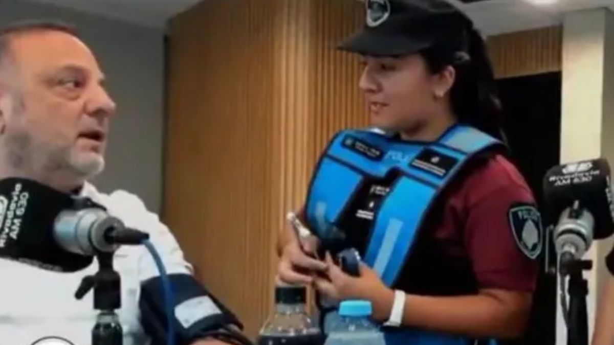 Momentos de tensión en el programa de Baby Etchecopar por un problema de salud en vivo.