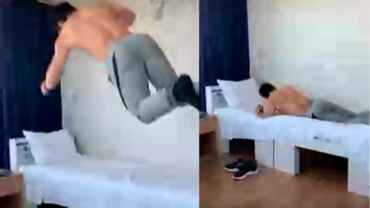 “Esas camas pueden aguantar hasta 200 kilos”