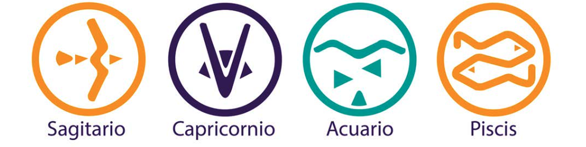 Sagitario, Capricornio, Acuario y Piscis.