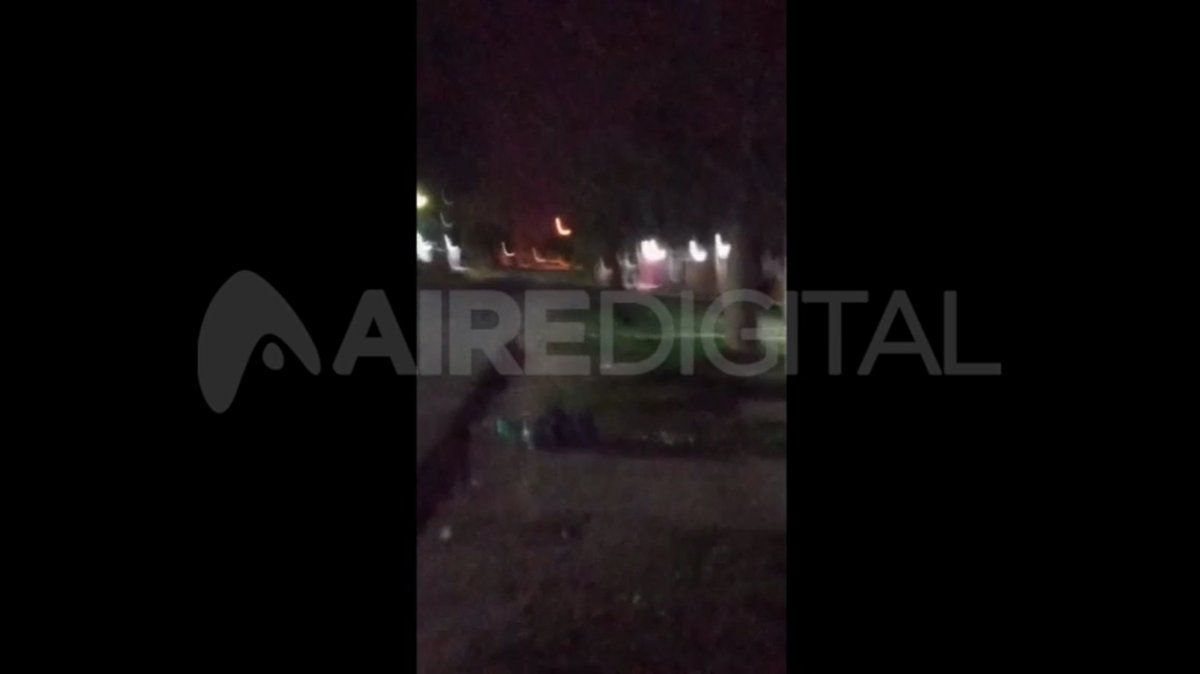 Captura del video registrado por los vecinos de La Ranita hace siete meses cuando se produjeron intercambios de disparos durante tres días.