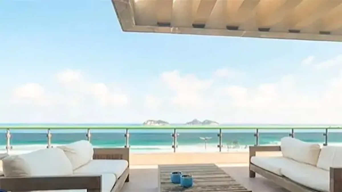 El lujoso departamento donde vive Juan Darthés en Río de Janeiro.