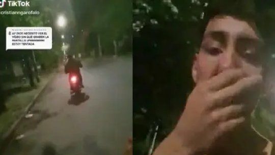 Video viral: los ayudó a que arranque la moto pero se la robó