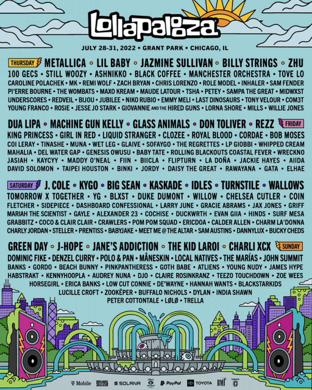 J-Hope de BTS y TXT se presentarán en el Lollapalooza.