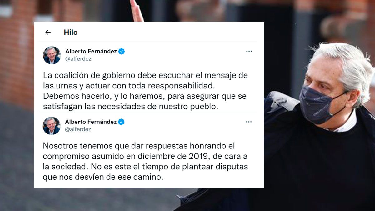 Alberto Fernández indicó que se debe escuchar el mensaje de las urnas.&nbsp;