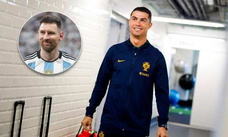 Cristiano Ronaldo recibió los aplausos de los fanáticos de Lionel Messi. Cristiano Ronaldo recibió los aplausos de los fanáticos de Lionel Messi.