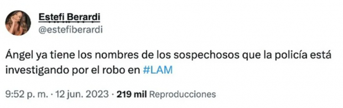 Ángel de Brito ya conoce quién robo en LAM.