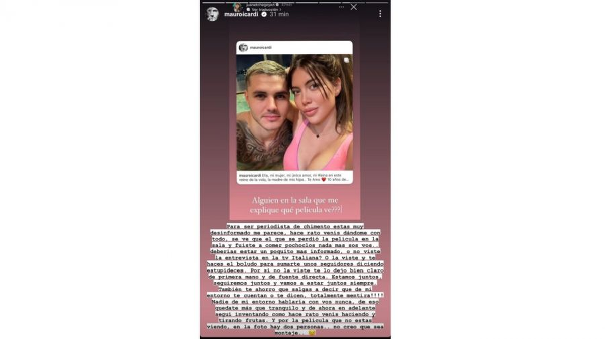 El posteo de Mauro Icardi.