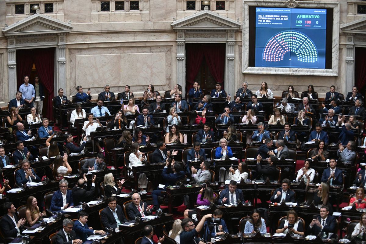 La Cámara de Diputados le dio media sanción a la Ley Penal Juvenil.