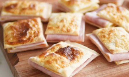 Cómo hacer fosforitos de jamón y queso con tapa de tarta Cómo hacer fosforitos de jamón y queso con tapa de tarta