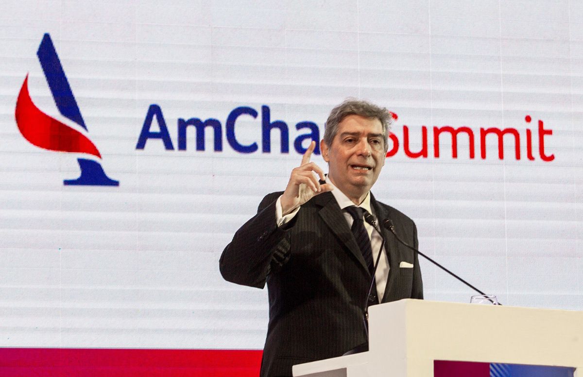 El presidente de la Corte Suprema Horacio Rosatti dio un discurso en el marco de la edición 2026 de AmCham Summit. El presidente de la Corte Suprema Horacio Rosatti dio un discurso en el marco de la edición 2026 de AmCham Summit.