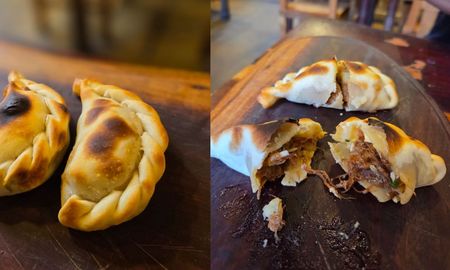 Comer empanadas en Doña Salta. Comer empanadas en Doña Salta.