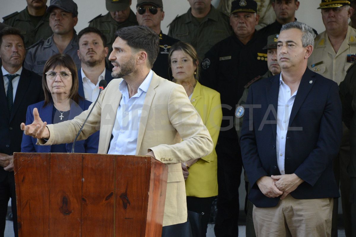El gobernador Maximiliano Pullaro destacó el Plan Bandera en Rosario. El gobernador Maximiliano Pullaro destacó el Plan Bandera en Rosario.