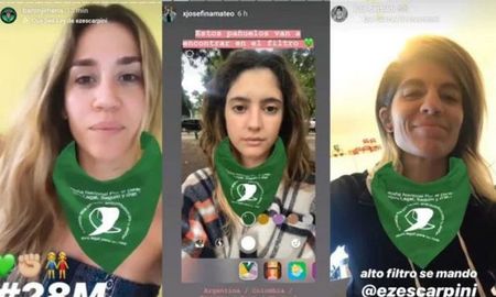 Instagram: crearon un filtro por el aborto legal, seguro y gratuito y se abrió el debate