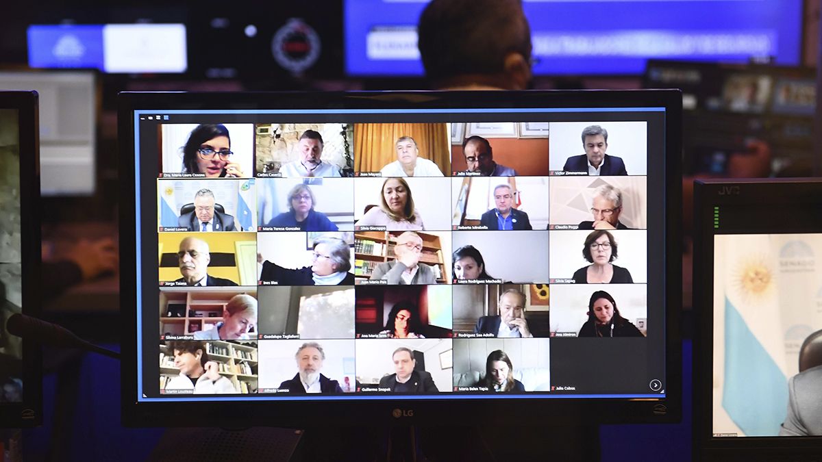 El encuentro virtual estuvo atravesado por acusaciones elevadas de tono.&nbsp;