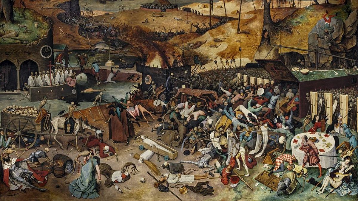 Morían miles de personas por día durante el brote de Peste Negra.