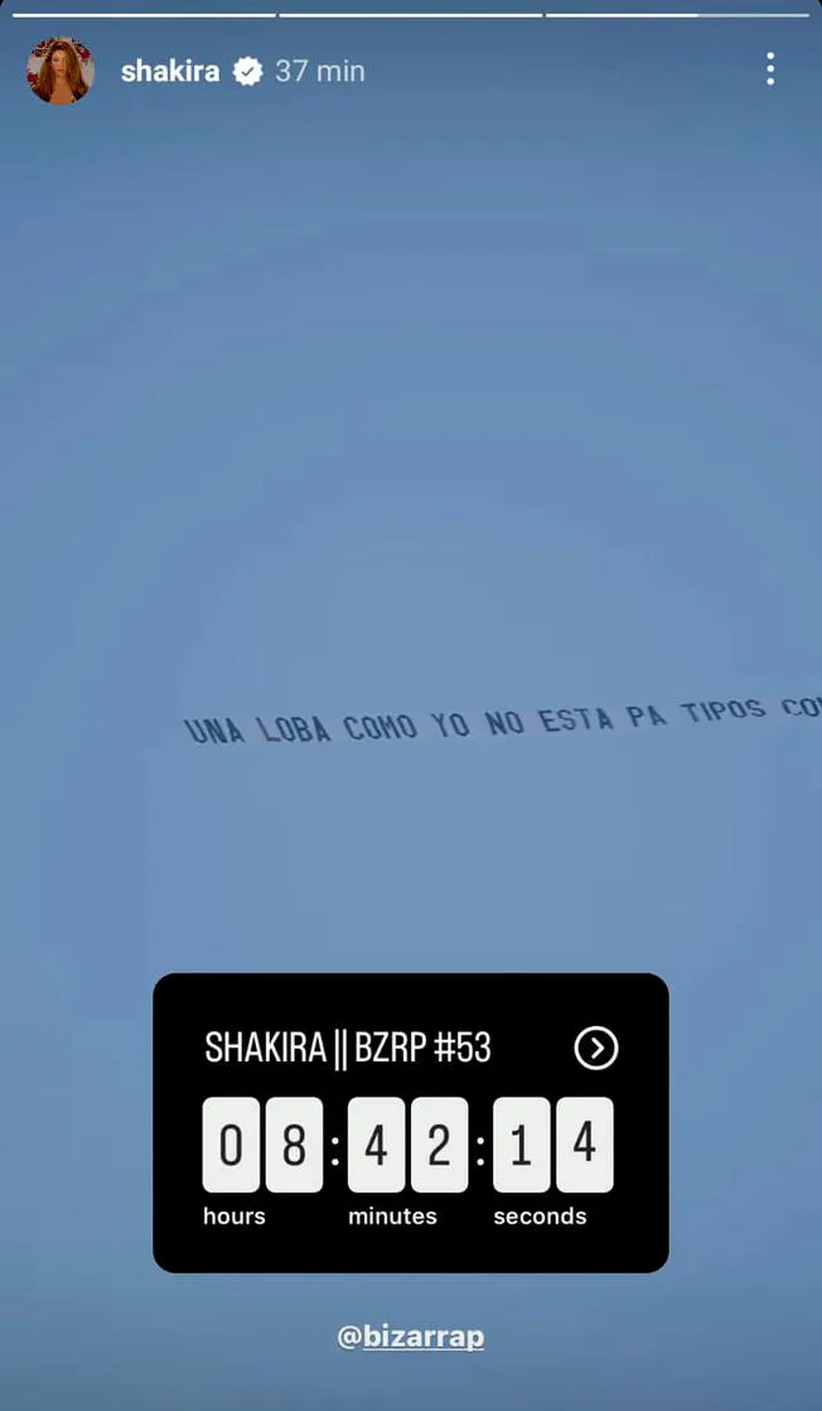 Cuenta regresiva para el lanzamiento de la music session #53 de Bizarrap y Shakira.
