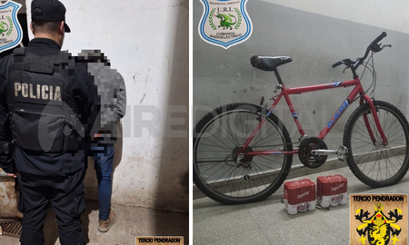 Un hombre fue detenido por el robo de una bicicleta y cervezas. Un hombre fue detenido por el robo de una bicicleta y cervezas.