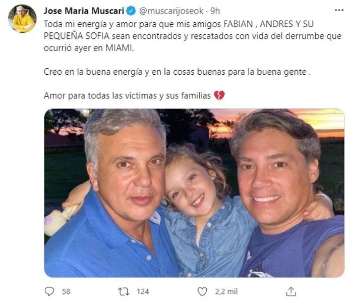 Doloroso momento para Muscari y Mendoza: sus amigos siguen desaparecidos.