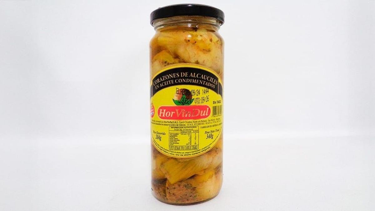 Seguridad alimentaria: la Provincia emitió una alerta alimentaria para los corazones de alcaucil HorVinDul.
