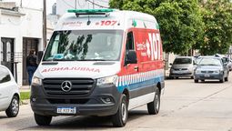 altText(Accidente en Santa Fe: una moto y un colectivo colisionaron en 3 de Febrero y 1º de Mayo)}