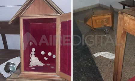 Sacrilegio y robo en la Capilla del Colegio Ntra. Señora de La Paz, en Santo Tomé Sacrilegio y robo en la Capilla del Colegio Ntra. Señora de La Paz, en Santo Tomé