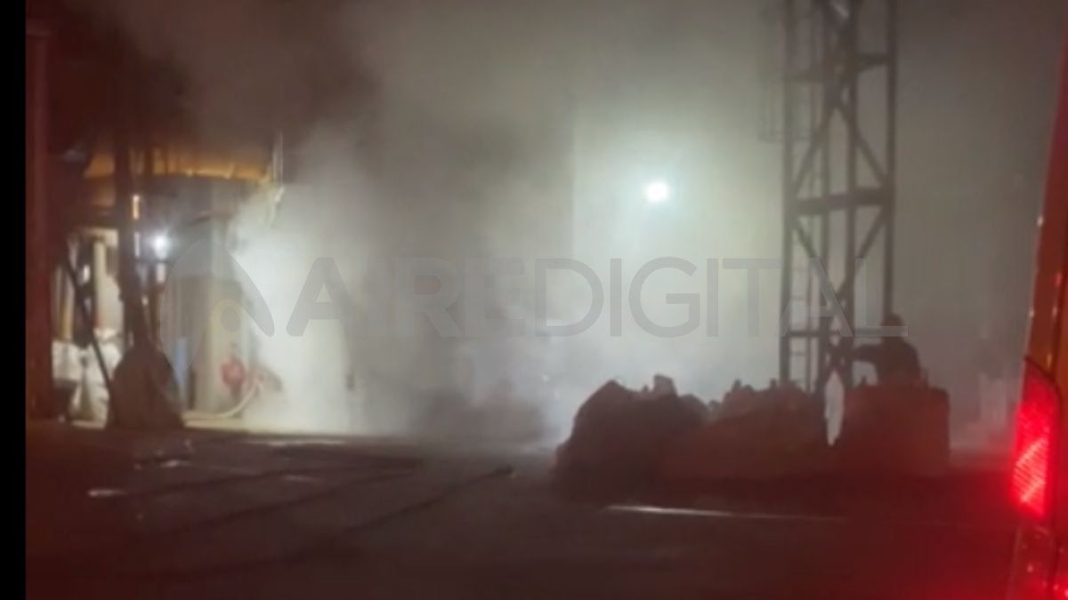 Incendio en un aceitera de Franck