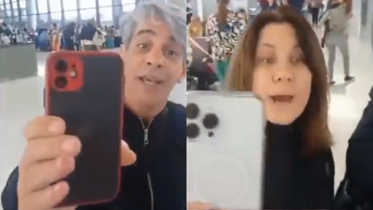 Escracharon a Pablo Echarri y Nancy Dupláa en un aeropuerto y estallaron de furia: Le creen a los boludos de TN&nbsp;