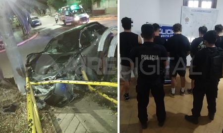 Fuga temeraria: jóvenes detenidos tras protagonizar un accidente Fuga temeraria: jóvenes detenidos tras protagonizar un accidente