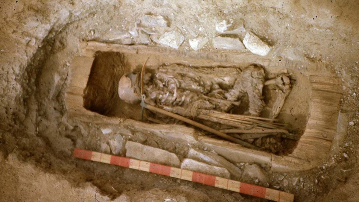 Restos de una guerrera escita hallados en el sitio arqueológico de Saryg-Bulún