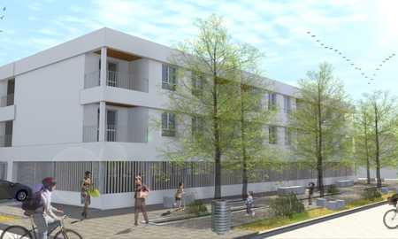 En esta primera etapa se construirán 54 viviendas y un edificio que se destinará a la UTN. En esta primera etapa se construirán 54 viviendas y un edificio que se destinará a la UTN.