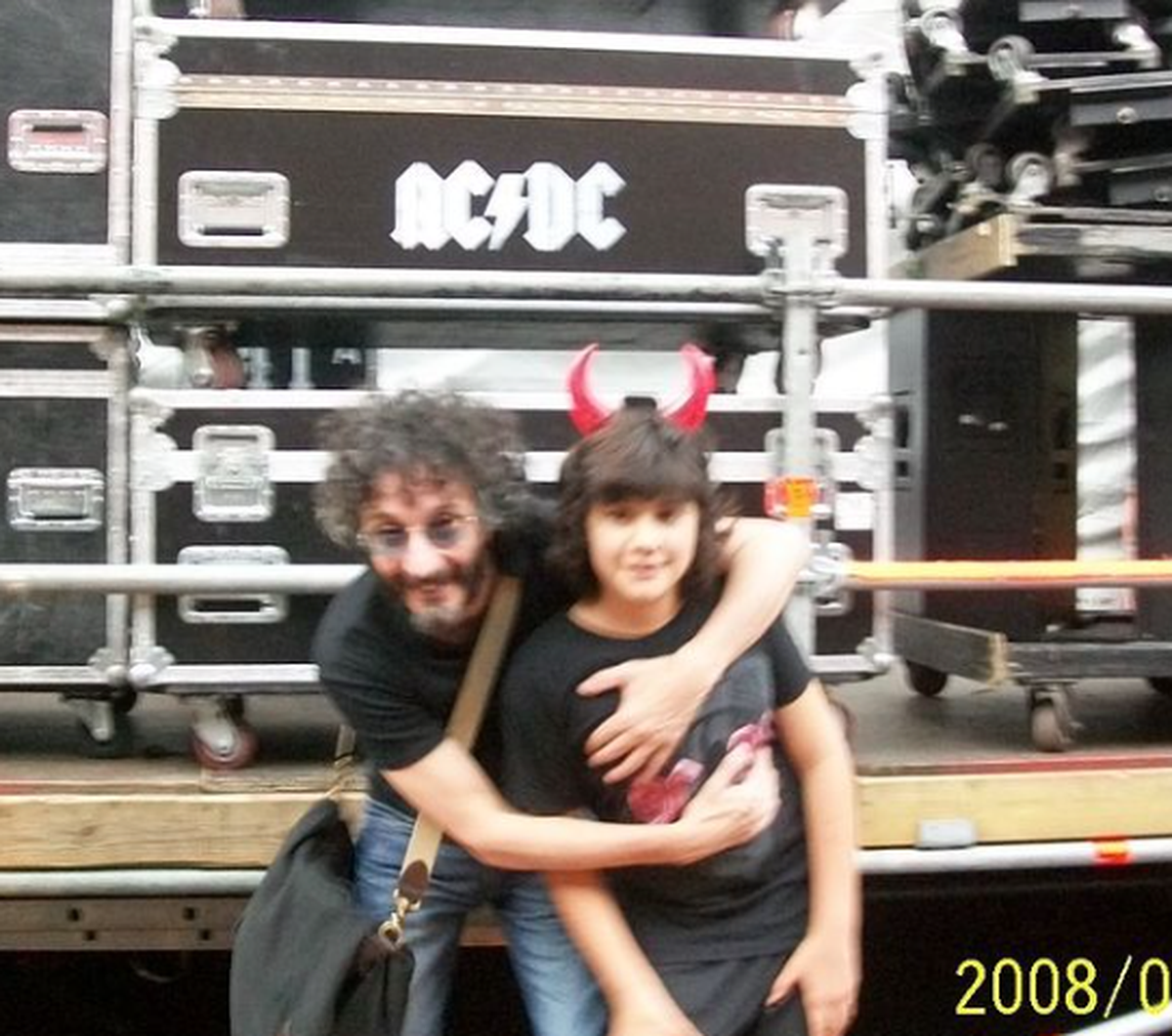 Fito Páez junto a su hijo, Martín. Fito Páez junto a su hijo, Martín.