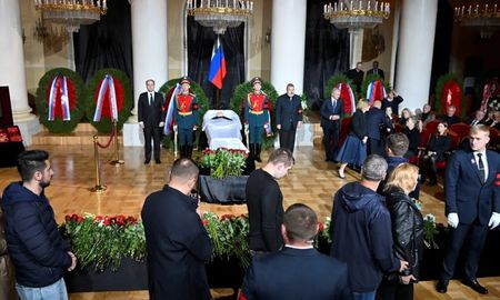 El velorio de Gorbachov se realiza este sábado en Moscú.