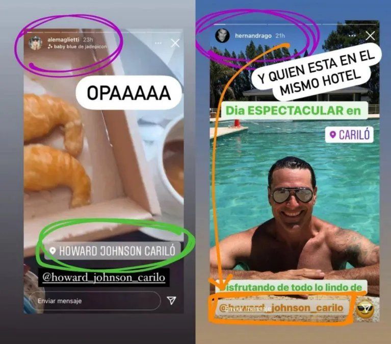 La coincidencia entre Alejandra Maglietti y Hernán Drago.