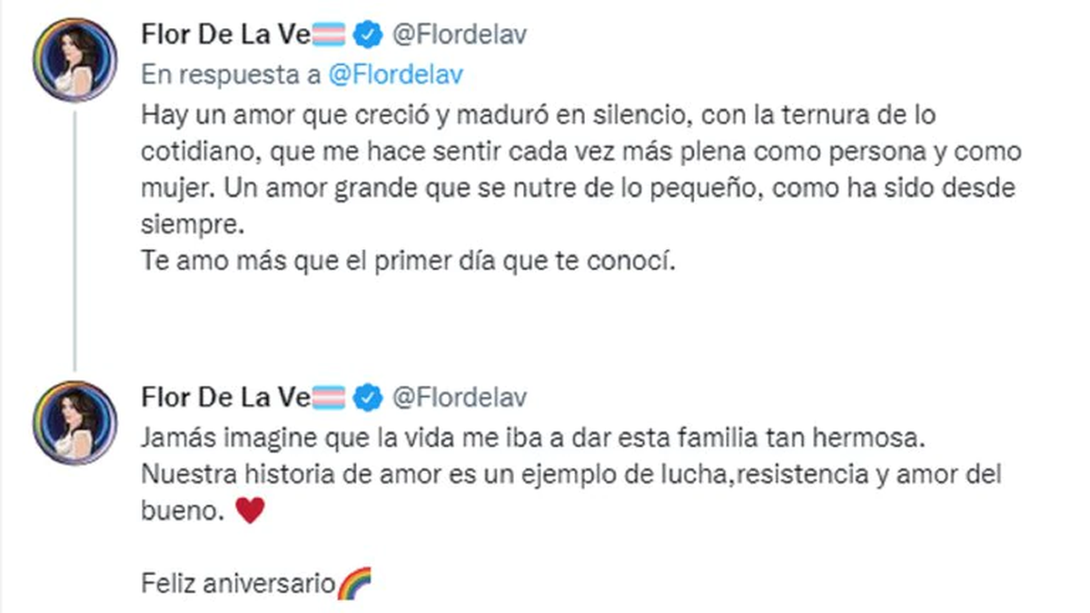 Flor de la V y Pablo Goycochea cumplieron 13 a&ntilde;os de casados.