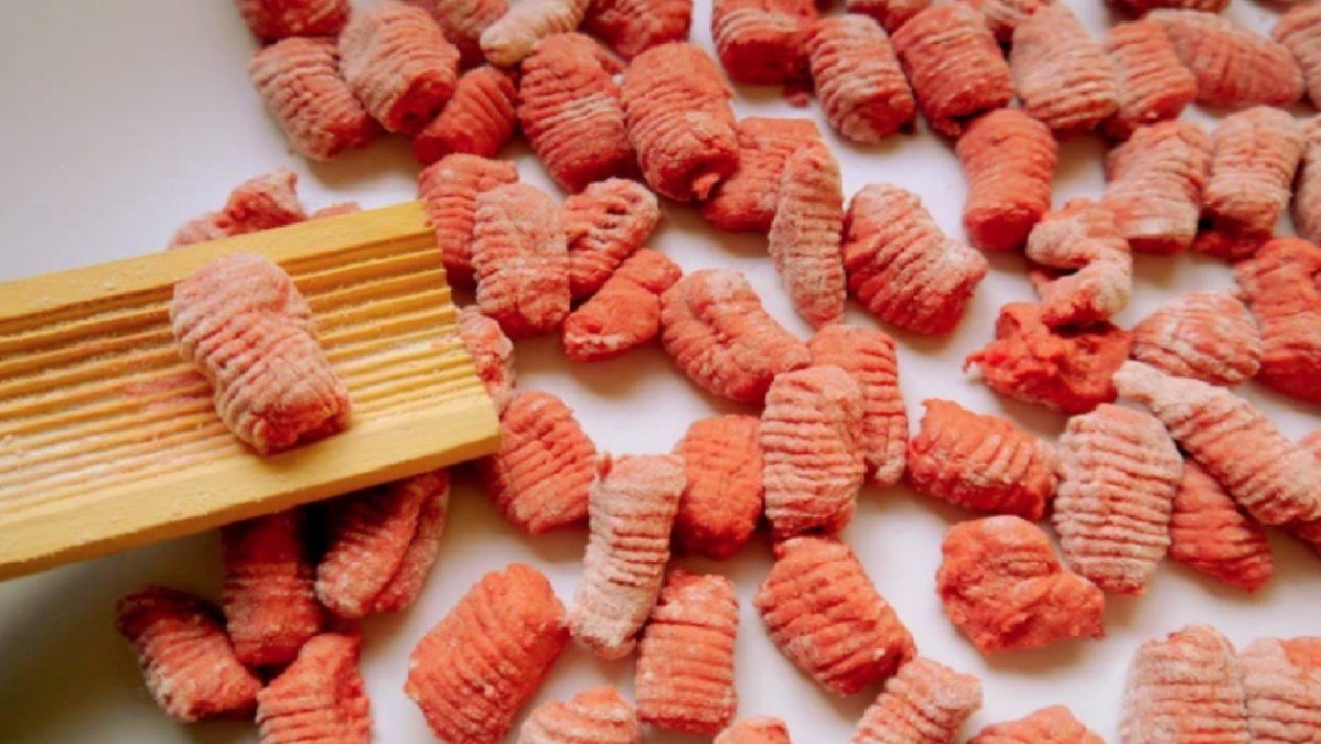 Los ñoquis listos para ser cocinados