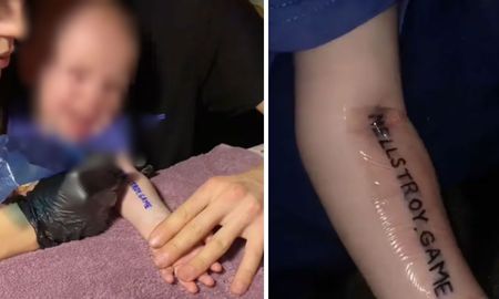Una pareja de Bielorrusia tatuó a su hijo de un año para ganar un departamento. Una pareja de Bielorrusia tatuó a su hijo de un año para ganar un departamento.